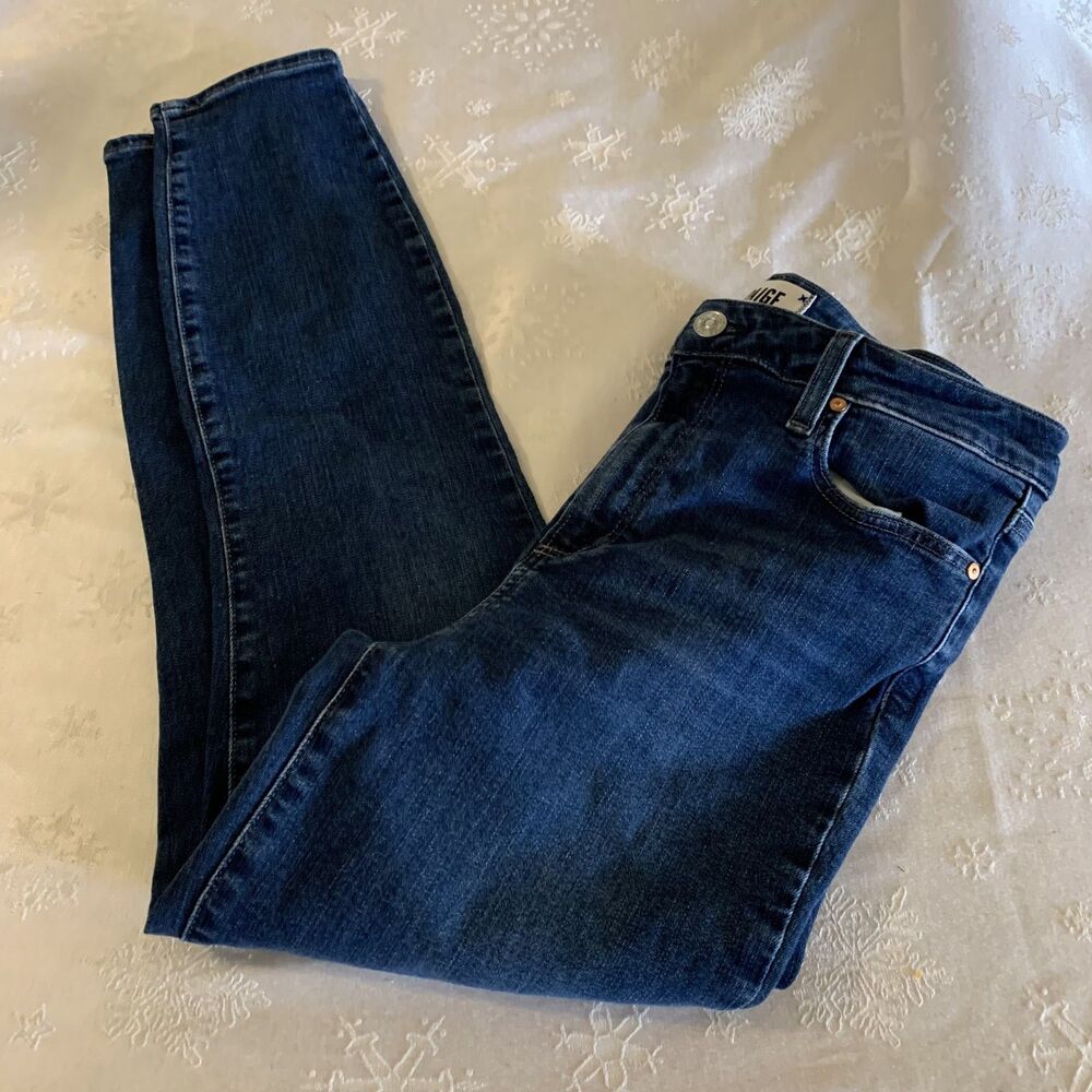 Paige Huxton Crop Jeans Ankle Stretch Skinny Denim Sz 29 Gorgeous